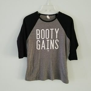 Booty Gains Baseball Shirt
